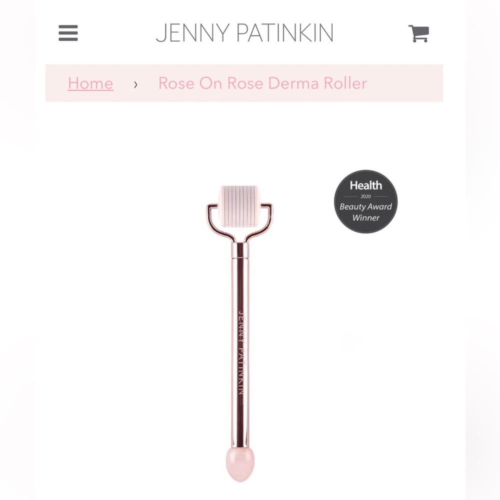 NWT🌹Jenny Patinkin Rose on Rose Derma Face Roller